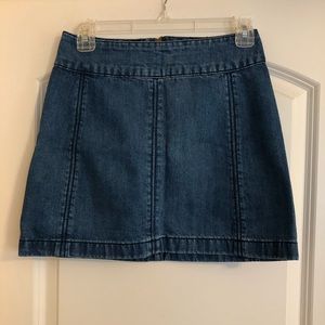Free people jean skirt